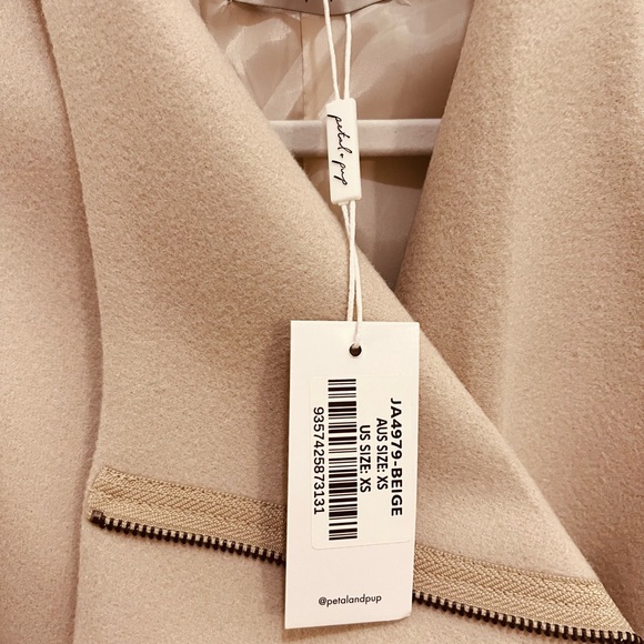 ZIP FRONT JACKET - BEIGE XS - Picture 12 of 13